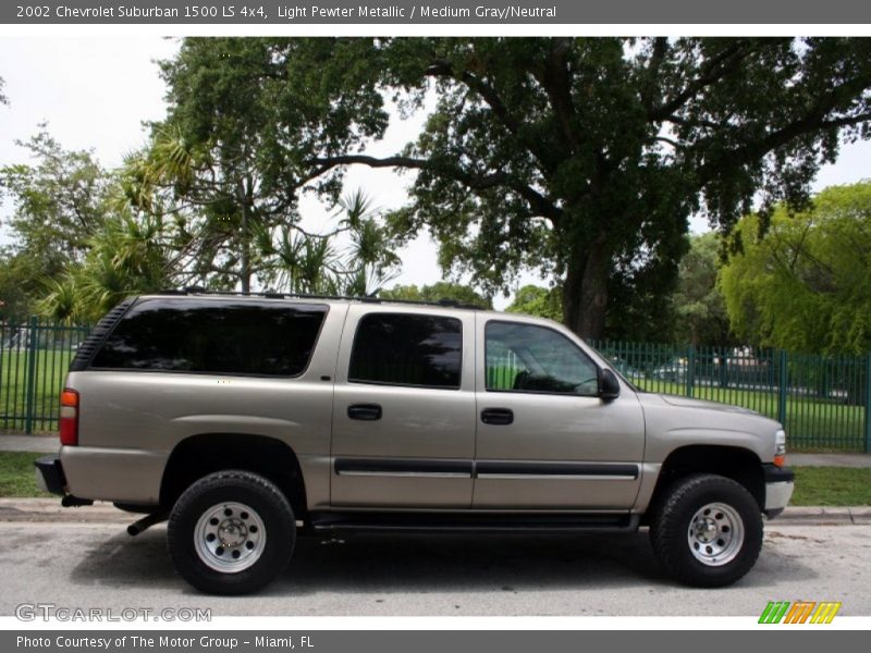 Light Pewter Metallic / Medium Gray/Neutral 2002 Chevrolet Suburban 1500 LS 4x4