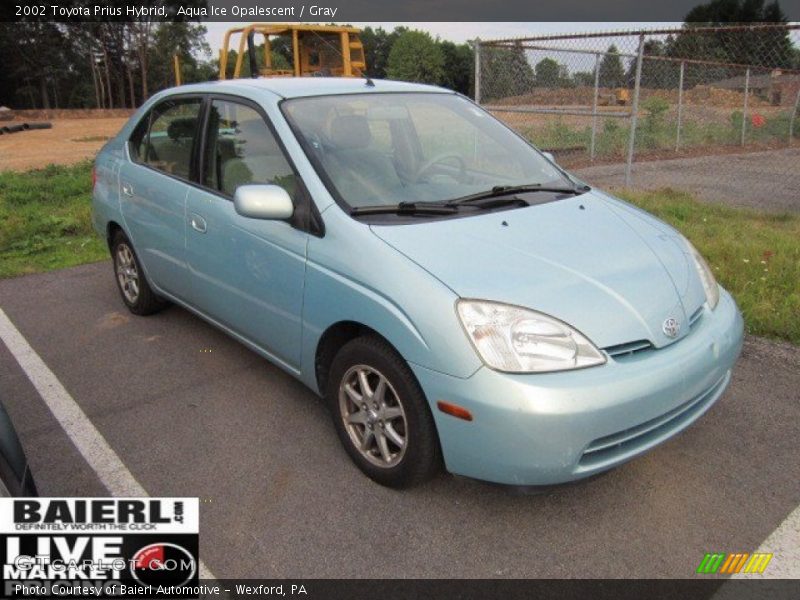 Aqua Ice Opalescent / Gray 2002 Toyota Prius Hybrid