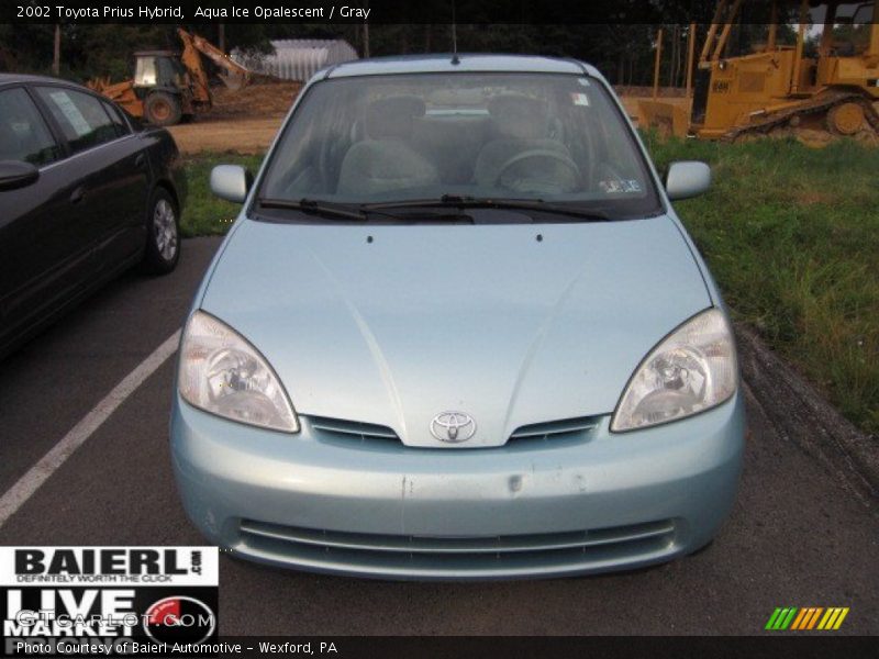 Aqua Ice Opalescent / Gray 2002 Toyota Prius Hybrid
