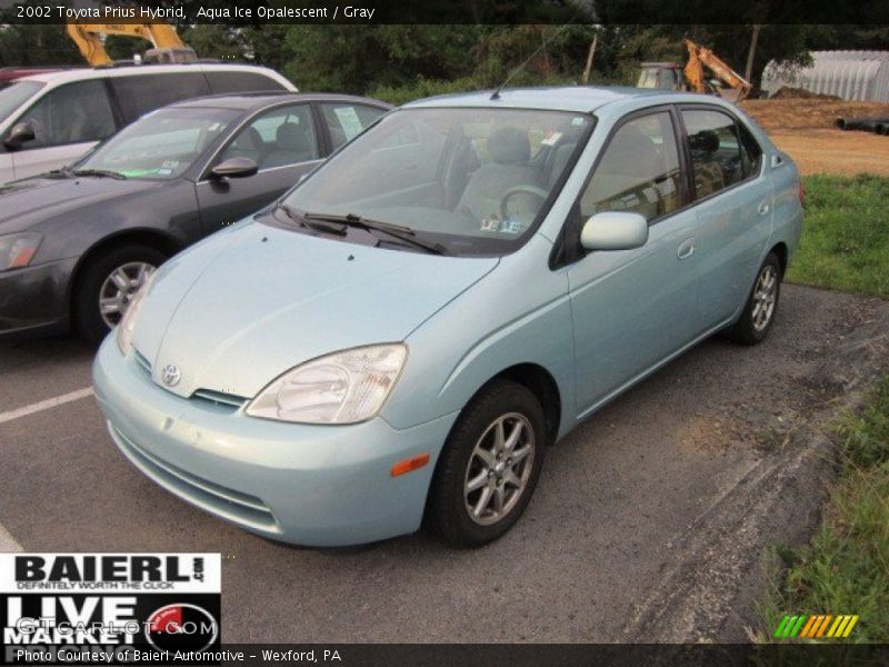 Aqua Ice Opalescent / Gray 2002 Toyota Prius Hybrid