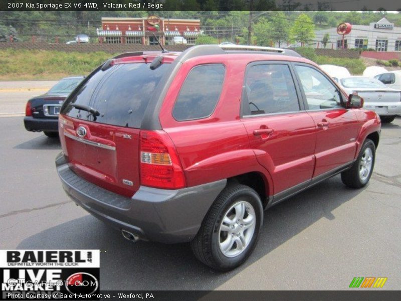 Volcanic Red / Beige 2007 Kia Sportage EX V6 4WD