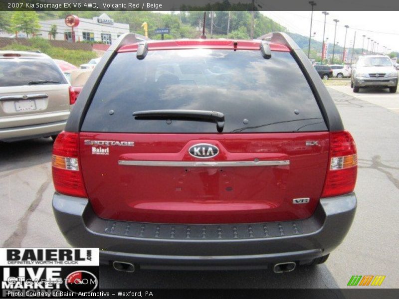 Volcanic Red / Beige 2007 Kia Sportage EX V6 4WD