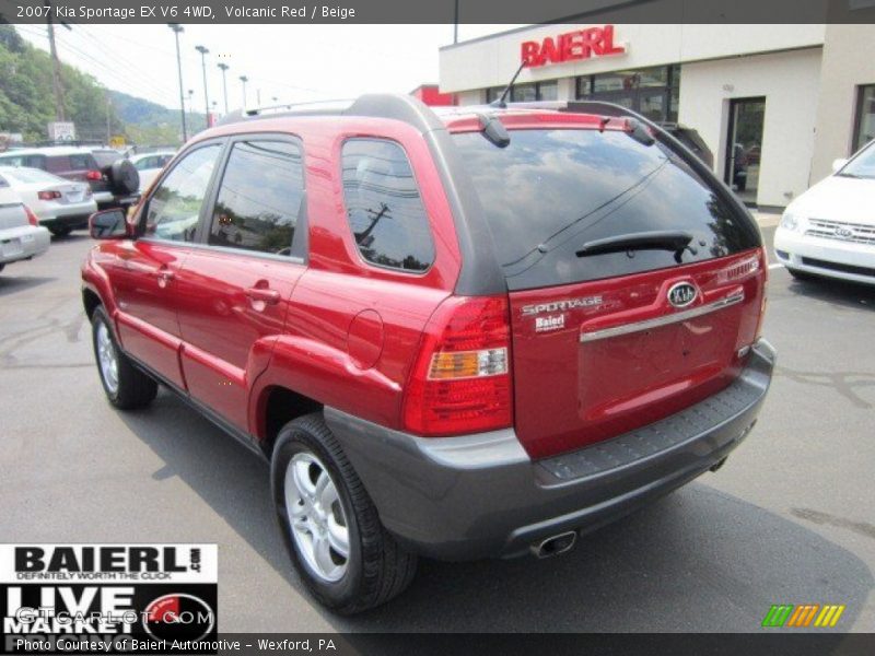 Volcanic Red / Beige 2007 Kia Sportage EX V6 4WD