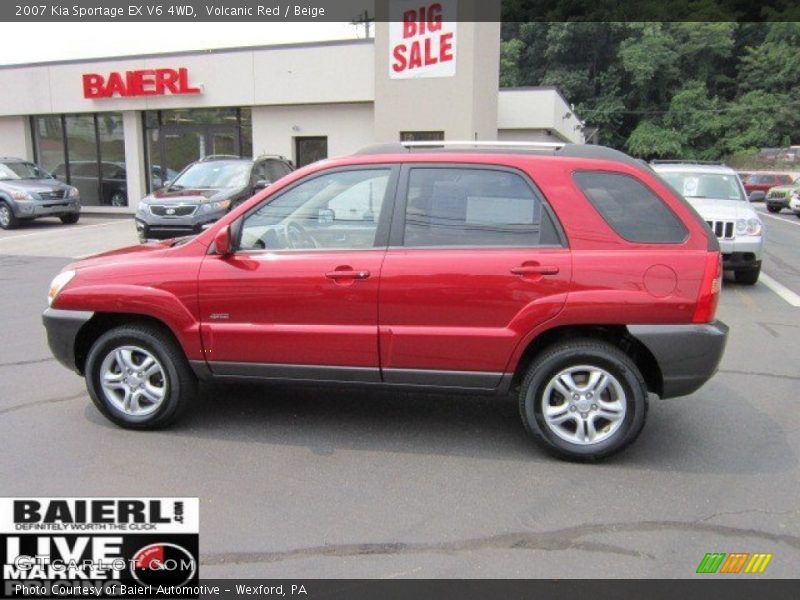 Volcanic Red / Beige 2007 Kia Sportage EX V6 4WD