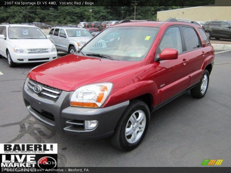 Volcanic Red / Beige 2007 Kia Sportage EX V6 4WD