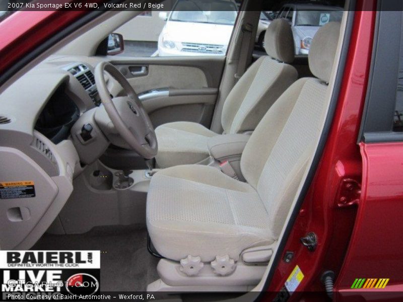 Volcanic Red / Beige 2007 Kia Sportage EX V6 4WD