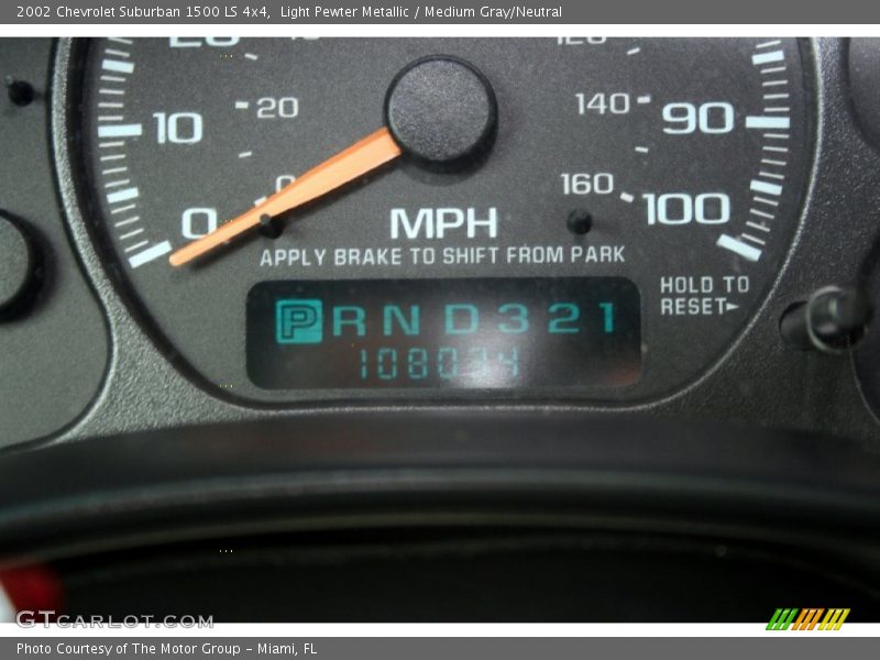 Light Pewter Metallic / Medium Gray/Neutral 2002 Chevrolet Suburban 1500 LS 4x4