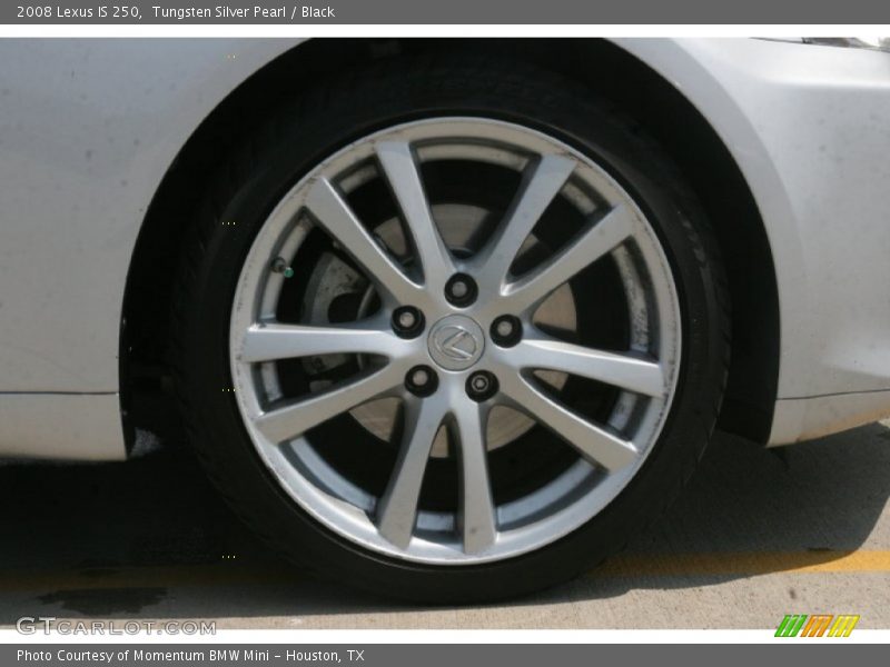 Tungsten Silver Pearl / Black 2008 Lexus IS 250