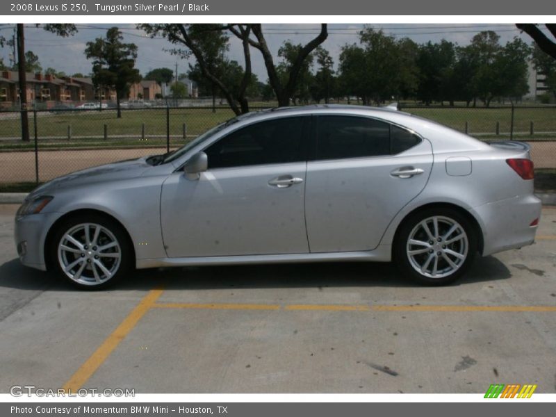 Tungsten Silver Pearl / Black 2008 Lexus IS 250