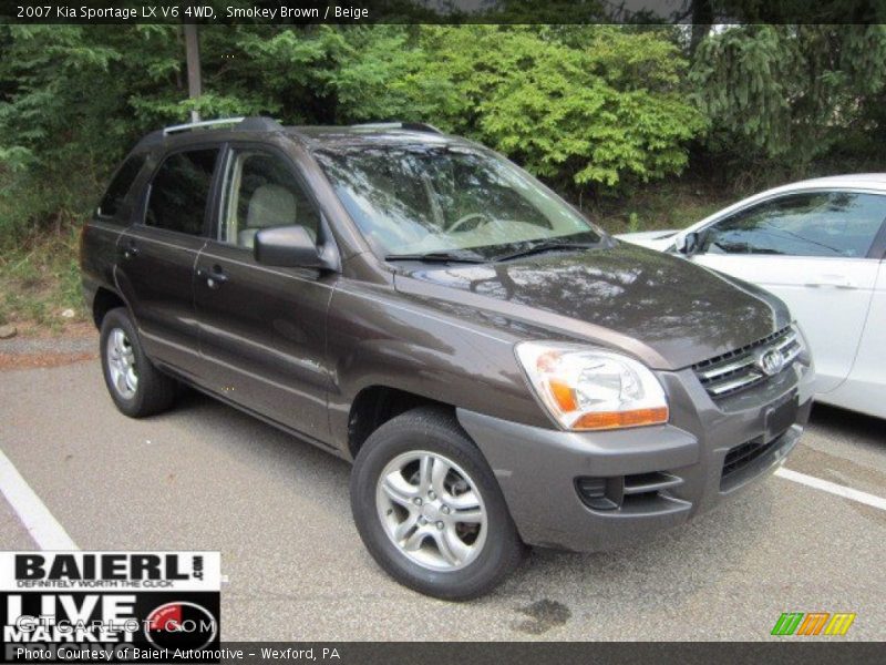 Smokey Brown / Beige 2007 Kia Sportage LX V6 4WD