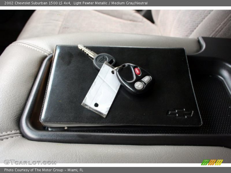Light Pewter Metallic / Medium Gray/Neutral 2002 Chevrolet Suburban 1500 LS 4x4