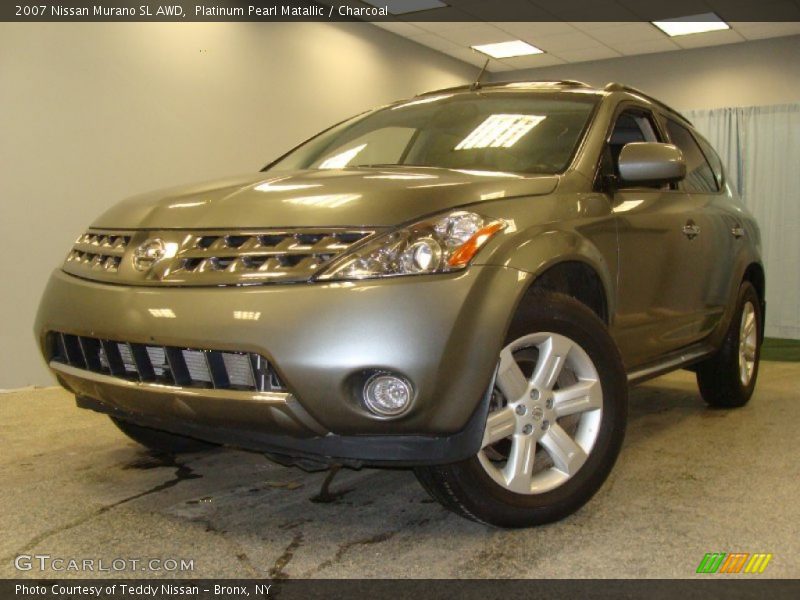 Platinum Pearl Matallic / Charcoal 2007 Nissan Murano SL AWD