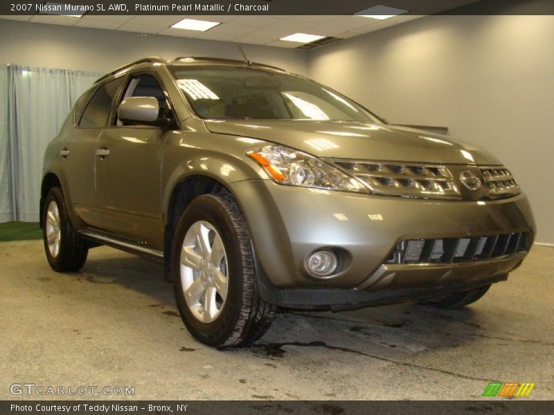 Platinum Pearl Matallic / Charcoal 2007 Nissan Murano SL AWD