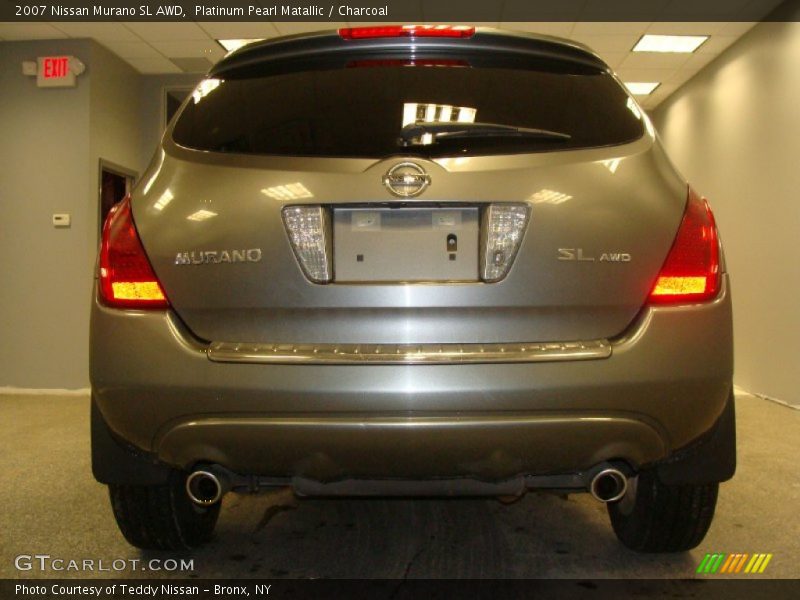 Platinum Pearl Matallic / Charcoal 2007 Nissan Murano SL AWD