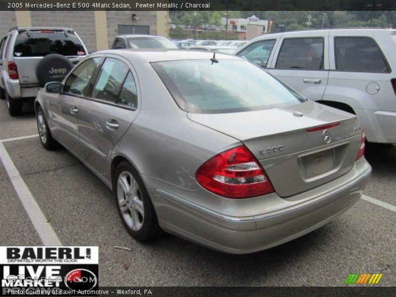Pewter Metallic / Charcoal 2005 Mercedes-Benz E 500 4Matic Sedan