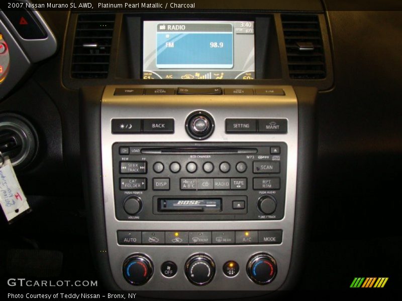 Platinum Pearl Matallic / Charcoal 2007 Nissan Murano SL AWD