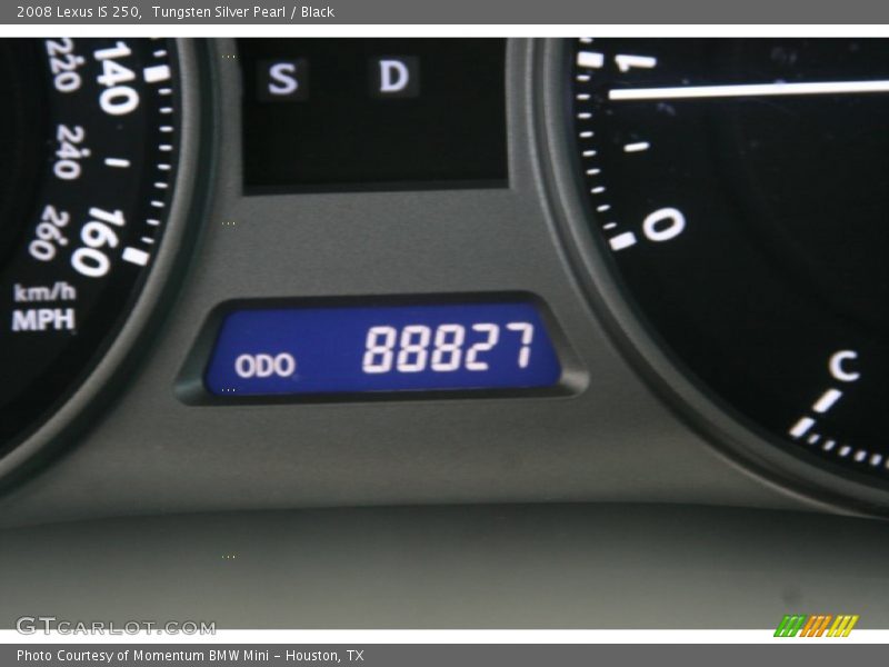 Tungsten Silver Pearl / Black 2008 Lexus IS 250