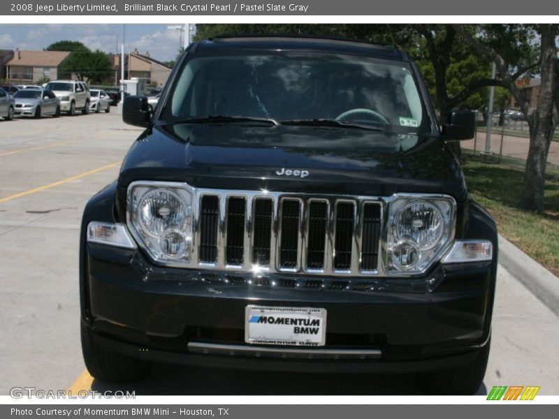 Brilliant Black Crystal Pearl / Pastel Slate Gray 2008 Jeep Liberty Limited