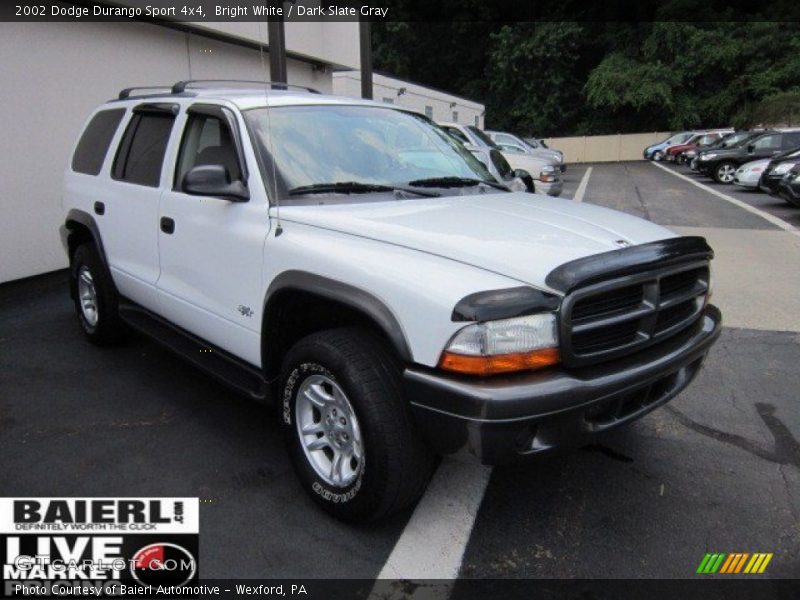 Bright White / Dark Slate Gray 2002 Dodge Durango Sport 4x4