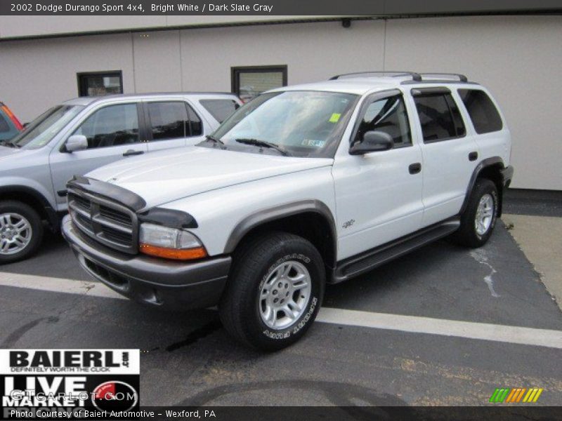 Bright White / Dark Slate Gray 2002 Dodge Durango Sport 4x4