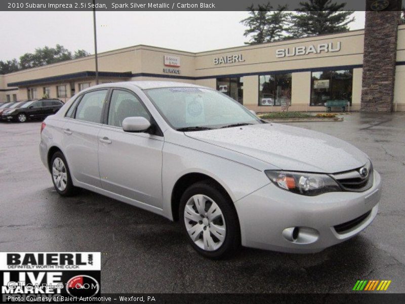 Spark Silver Metallic / Carbon Black 2010 Subaru Impreza 2.5i Sedan