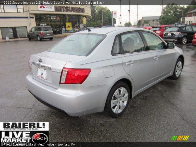 Spark Silver Metallic / Carbon Black 2010 Subaru Impreza 2.5i Sedan