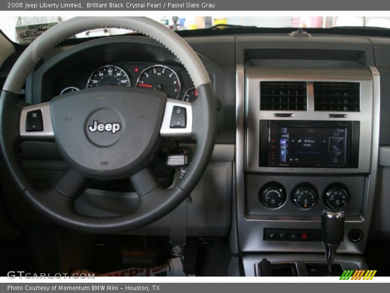 Brilliant Black Crystal Pearl / Pastel Slate Gray 2008 Jeep Liberty Limited