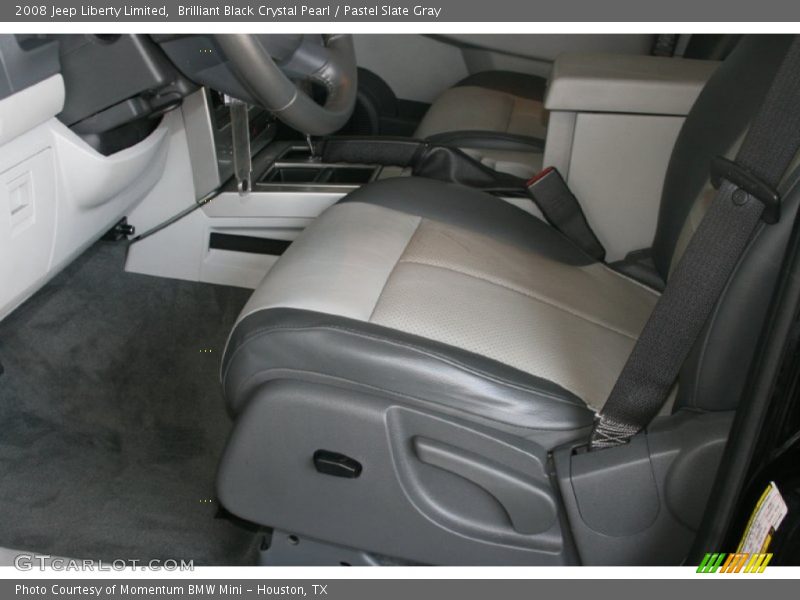 Brilliant Black Crystal Pearl / Pastel Slate Gray 2008 Jeep Liberty Limited