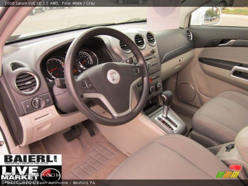 Polar White / Gray 2008 Saturn VUE XE 3.5 AWD