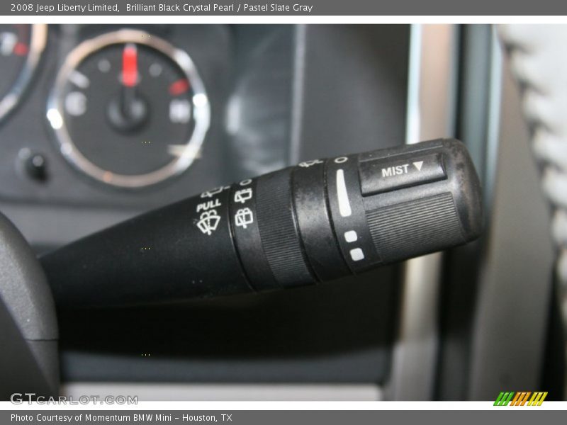 Brilliant Black Crystal Pearl / Pastel Slate Gray 2008 Jeep Liberty Limited