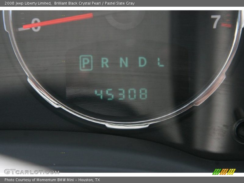 Brilliant Black Crystal Pearl / Pastel Slate Gray 2008 Jeep Liberty Limited