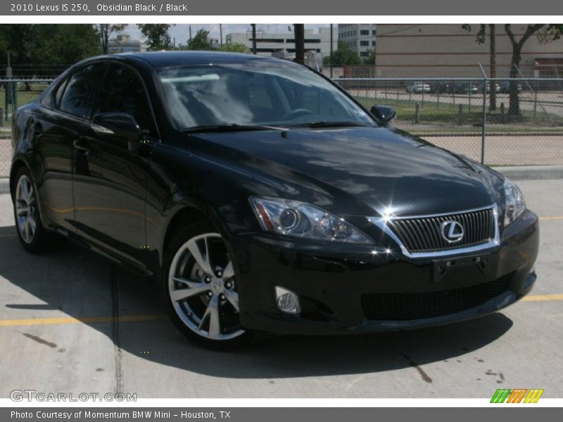 Obsidian Black / Black 2010 Lexus IS 250