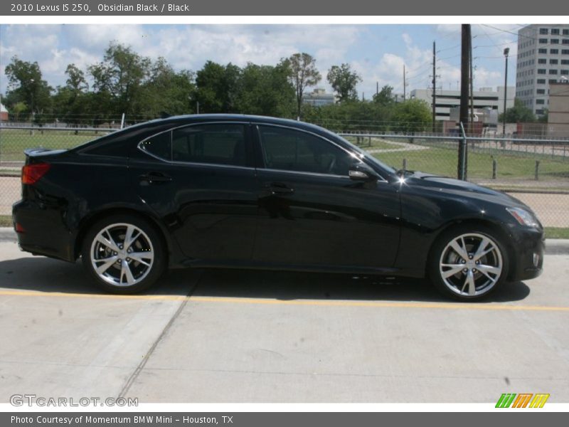 Obsidian Black / Black 2010 Lexus IS 250