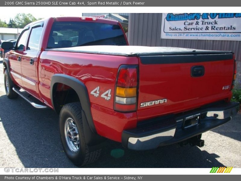 Sport Red Metallic / Dark Pewter 2006 GMC Sierra 2500HD SLE Crew Cab 4x4