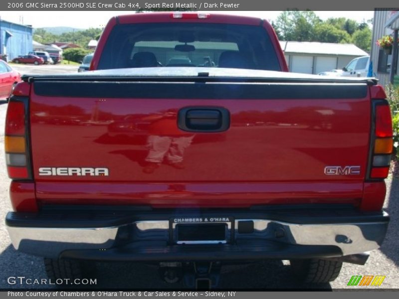Sport Red Metallic / Dark Pewter 2006 GMC Sierra 2500HD SLE Crew Cab 4x4