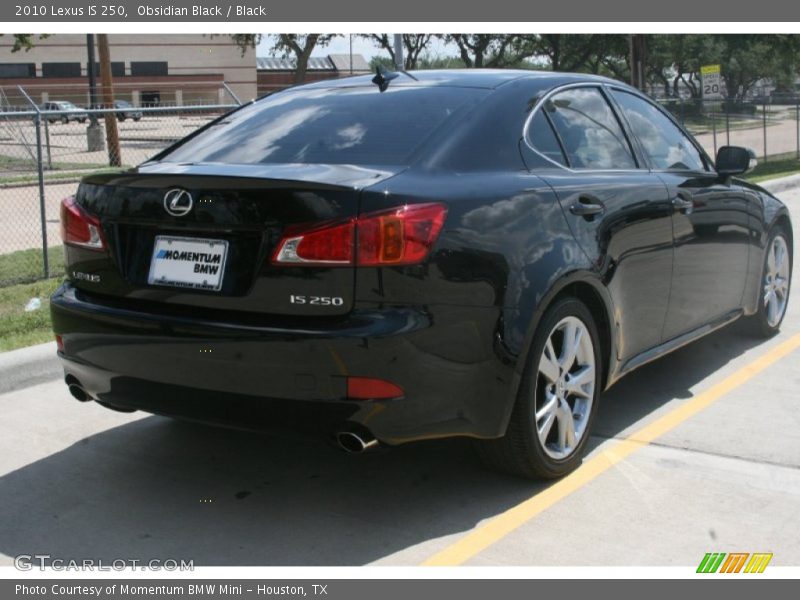Obsidian Black / Black 2010 Lexus IS 250
