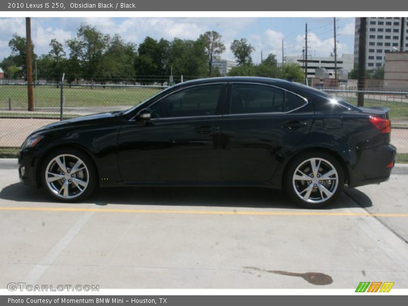 Obsidian Black / Black 2010 Lexus IS 250