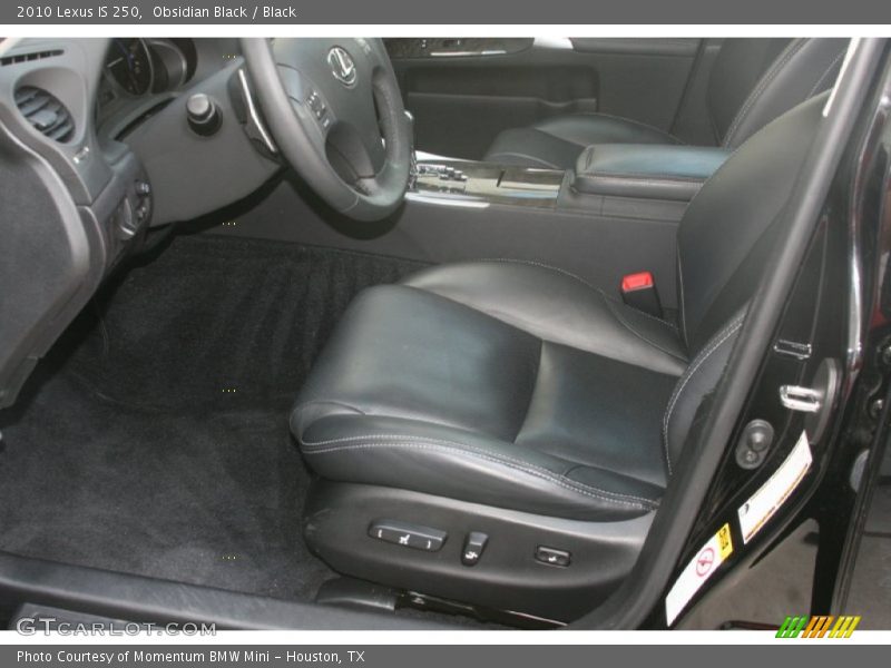 Obsidian Black / Black 2010 Lexus IS 250