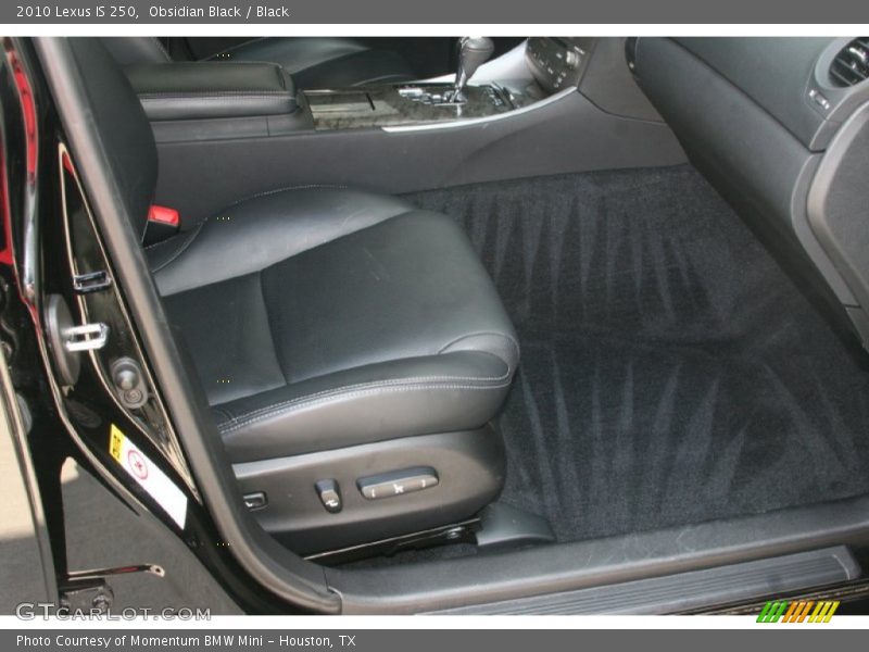 Obsidian Black / Black 2010 Lexus IS 250