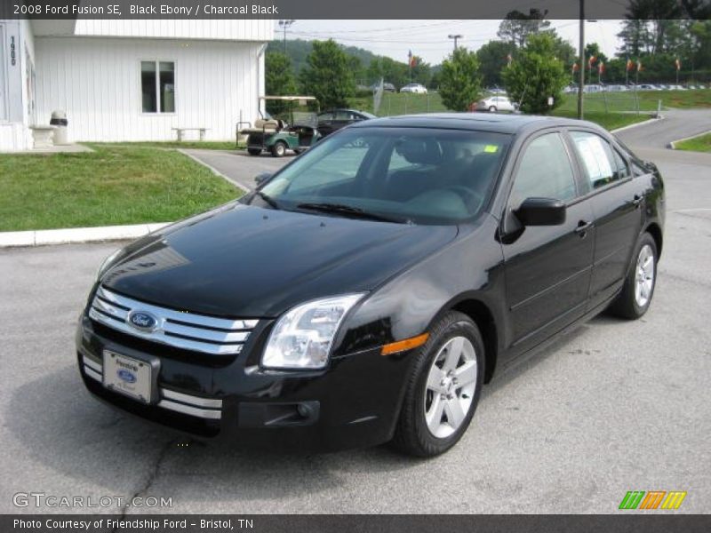 Black Ebony / Charcoal Black 2008 Ford Fusion SE