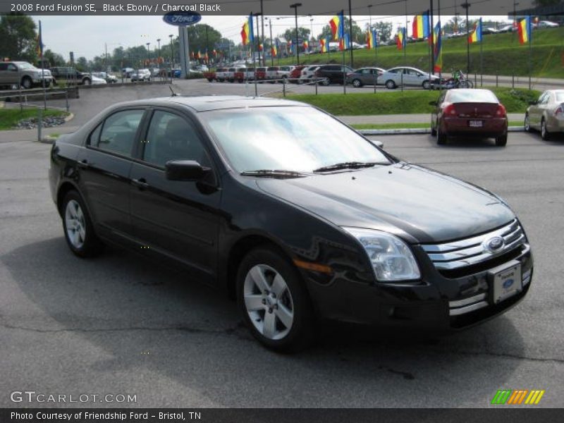 Black Ebony / Charcoal Black 2008 Ford Fusion SE