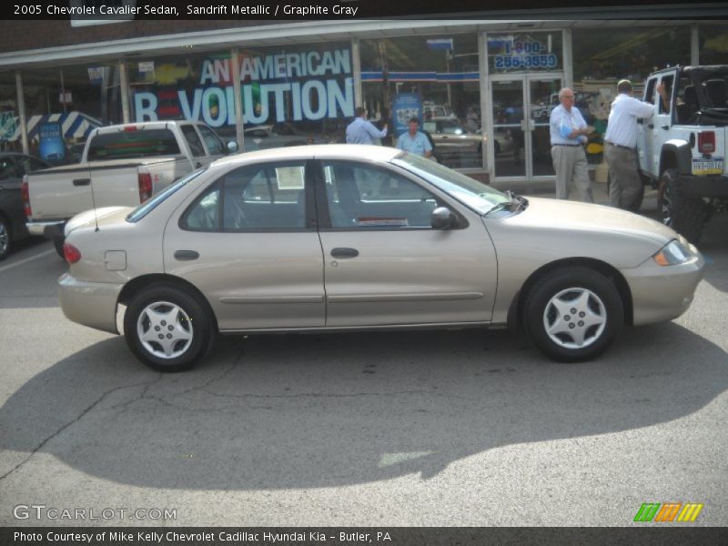 Sandrift Metallic / Graphite Gray 2005 Chevrolet Cavalier Sedan