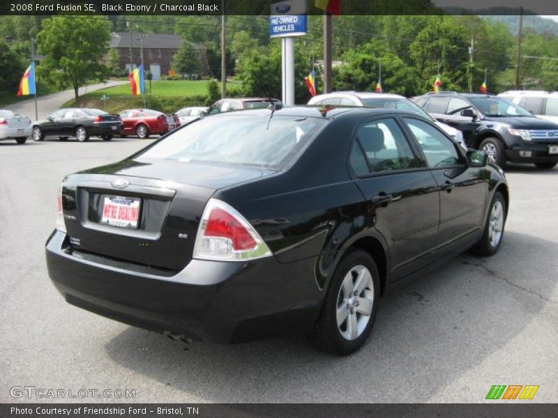 Black Ebony / Charcoal Black 2008 Ford Fusion SE