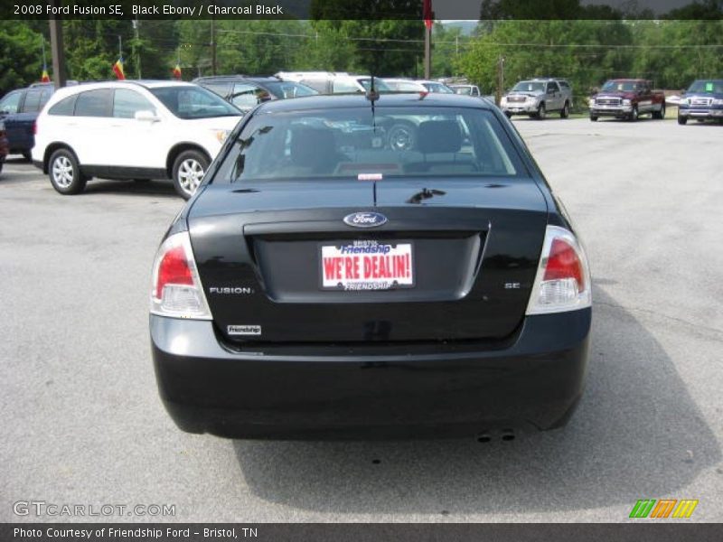 Black Ebony / Charcoal Black 2008 Ford Fusion SE