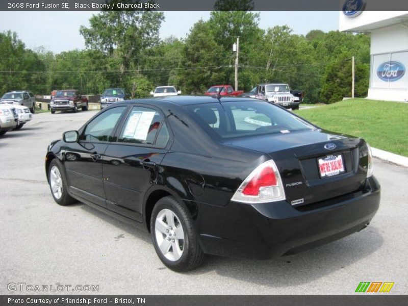 Black Ebony / Charcoal Black 2008 Ford Fusion SE