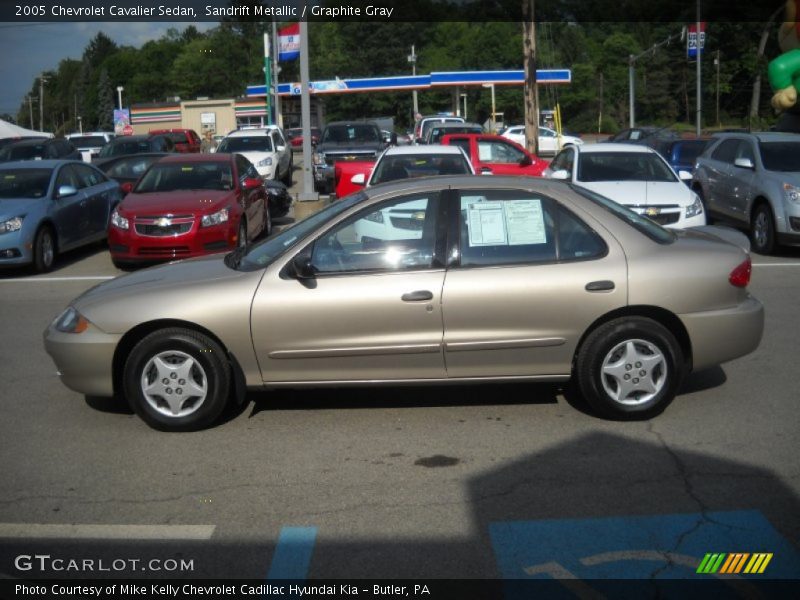 Sandrift Metallic / Graphite Gray 2005 Chevrolet Cavalier Sedan