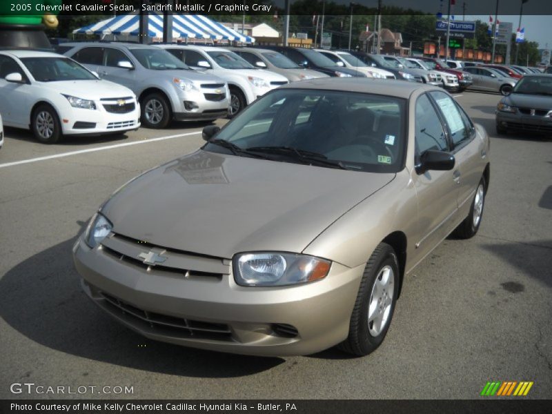 Sandrift Metallic / Graphite Gray 2005 Chevrolet Cavalier Sedan