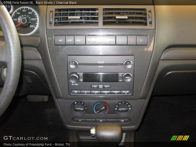 Black Ebony / Charcoal Black 2008 Ford Fusion SE