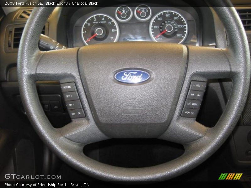 Black Ebony / Charcoal Black 2008 Ford Fusion SE