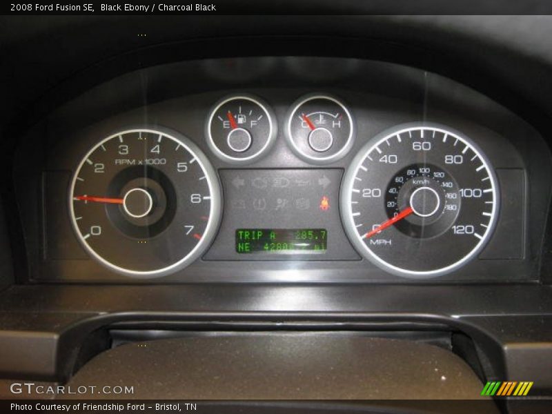 Black Ebony / Charcoal Black 2008 Ford Fusion SE